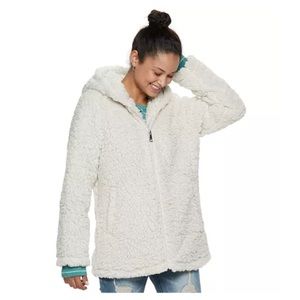 Madden NYC White Sherpa Jacket